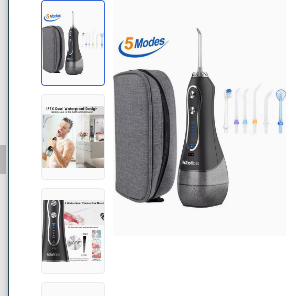 Portable Dental Water Flosser Black